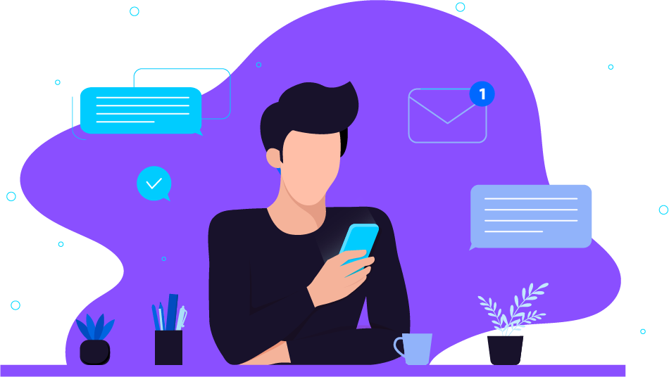 Contact Info Illustration